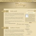 Vintage style Wordpress theme WebDesign tutorial